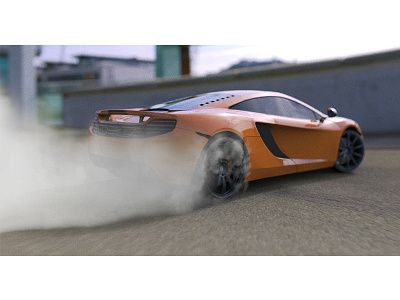 raw power 3d keyshot maya mclaren mp4 12c