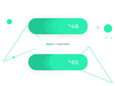 Neon Type Battery Ui battery ui neon neon graphic type ui kits