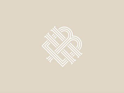 Harriott Brand Monogram art artist bars cage fine artist identity logo logotype monogram