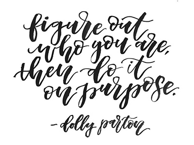 Dolly P knows calligraphy design graphic design lettering modern quote typography