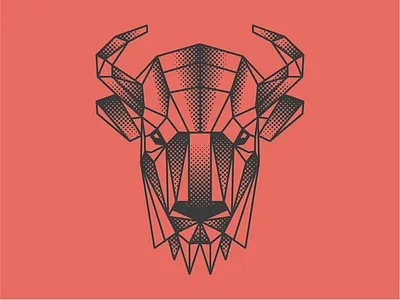 Bison Mark bison buffalo illustration illustrator
