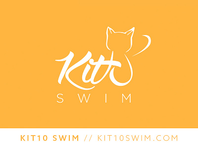 Kit10 Swim Logo kit10swim logo design summer swim