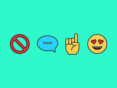 No words, just emojis. emoji icon illustration