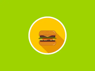 Hamburger art burger colors design hamburger illustration vector