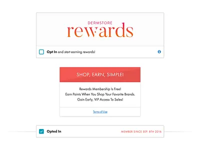Rewards Program UI Elements bem component itcss modular ocss ui