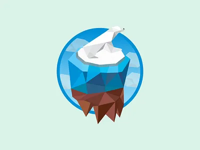 Polar Bear art bear blue colors design ice illustration polar vector