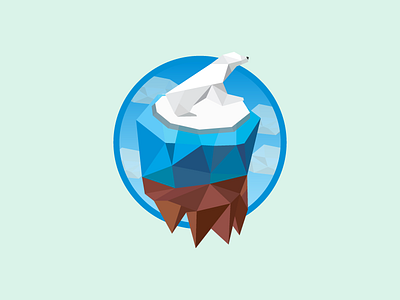 Polar Bear art bear blue colors design ice illustration polar vector