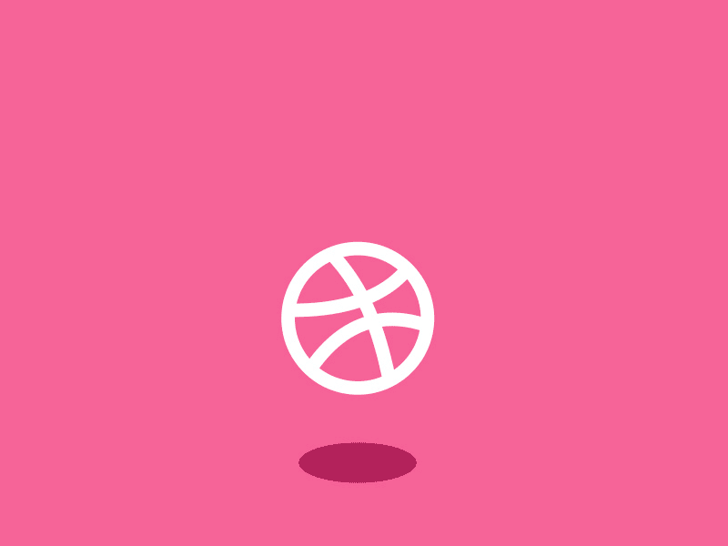 Hi Dribbble. Thanks Javiera. bounce design dribbble gif hi motion