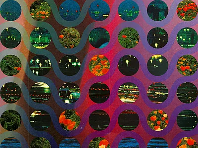 YTG W DC city collage day flowers geometric night poster