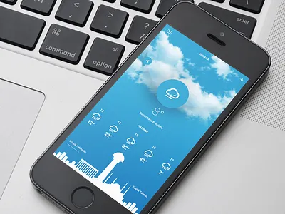 Weather Mobile App Design mobile app design ui ux weather app design weather mobile app
