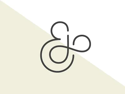 JE Logo branding icon logo monogram typography