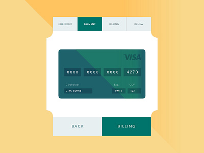 Daily UI #002 || Credit Card Checkout daily ui ui