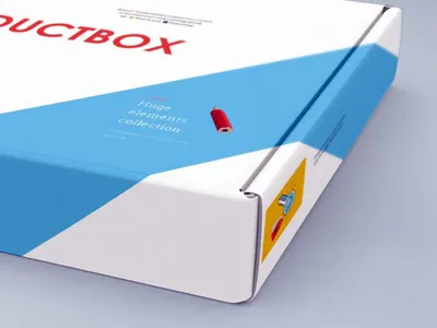 Free Hoziontal Box Cover Mockup box decoration horizontal mock up mockup package paper presentation valentine