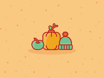 Fallin' in the Summer apple autumn fall hat pumpkin