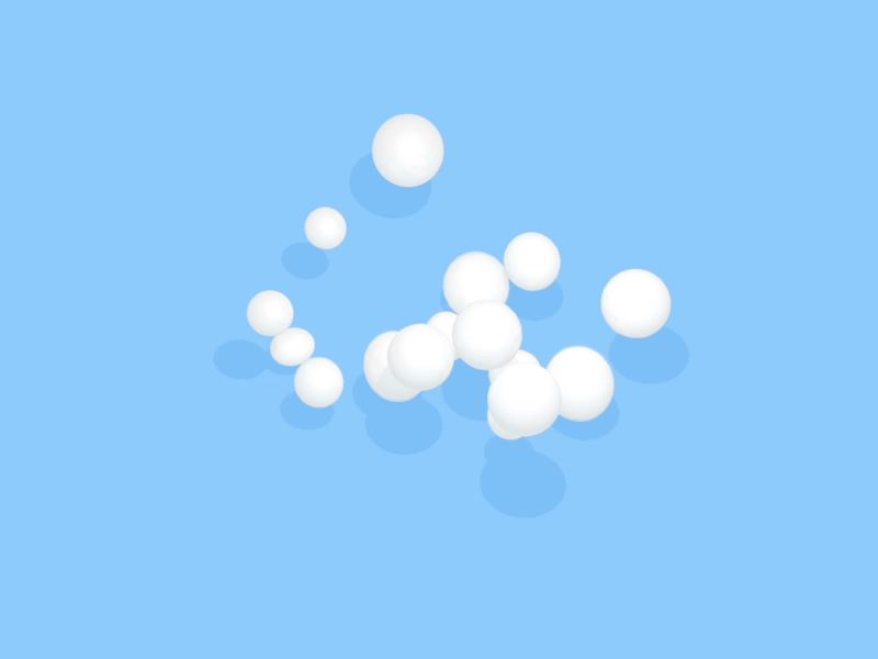 Bouncing Balls balls blue bounce bouncing c4d