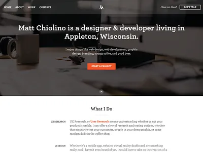 Personal Site Launch freelance landing page portfolio redesign website