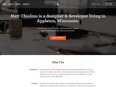 Personal Site Launch freelance landing page portfolio redesign website