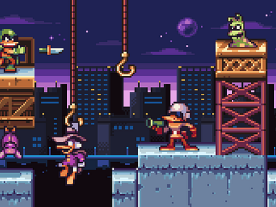 COOL PIXEL ART! - Darkwing Duck darkwing duck game game art gameart games gaming pixel pixel art pixelart pixels timelapse