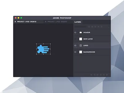 Photoshop Mini adobe app extension flat illustration layers mac mini minimalist plugin small tool