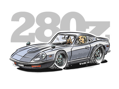 Datsun 280z Cartoon 280z cartoon datsun