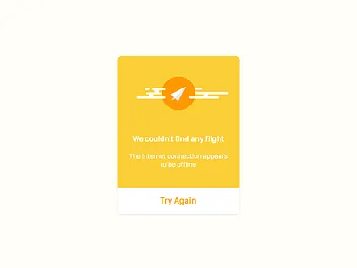 Offline message app connection lost dailyui flight message mobile offline message pop up ui