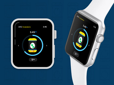 PokéGo - Egg Walker iWatch App app design egg iconography incubator iwatch pokemon pokemon go ui