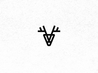deer deer icon line logo sign