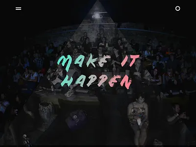 Cult Concept concept dark glitch gradient handwriting minimal redesign type web