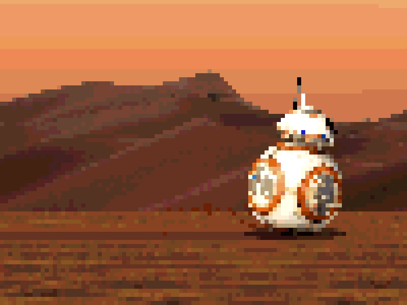 BB-8 Bit aftereffects bb 8 cute gaming pixelateit retro starwars