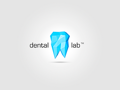 Dental Lab Logo 3d printing brand dental lab logo low poly