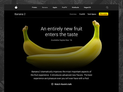 Banana ? apple funny product ui