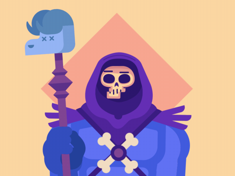 Skeletor after effects animation gif skeletor