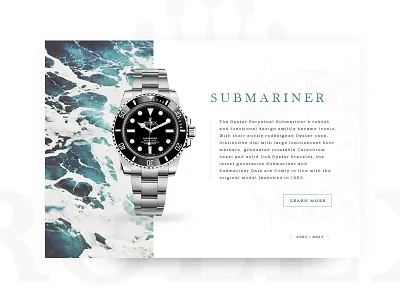Rolex Product Card card product rolex ui ux watch web website