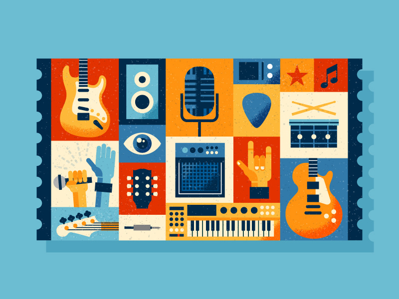 Example of Intel - Ticket App Illustration