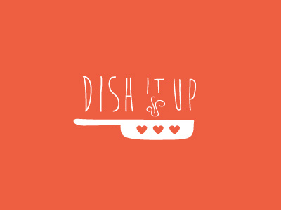 Dish It Up branding cooking culinary identity illustration logo organic playful