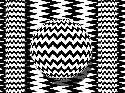 ZZZZZZZZZZ 3d blender cgi geometric stripes zag zig