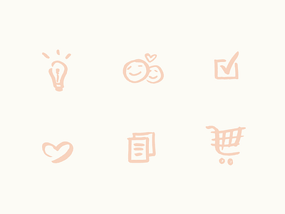 Brush Icons education heart icon illustration mothers pregnancy shopping