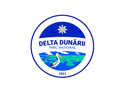 Delta Dunarii National Park bird delta logo national park