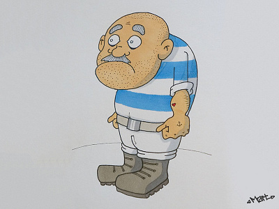 Old Sailor copic marker sailor