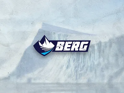 Berg berg cracks ice iceberg logo