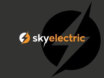 SkyElectric | Archive Day 8 battery bolt electric electricity flash gray light lightning orange power sky