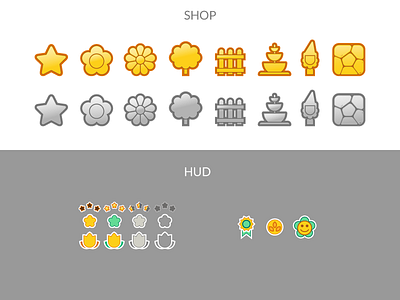 Game UI Icons design game art icon illustration ui vector