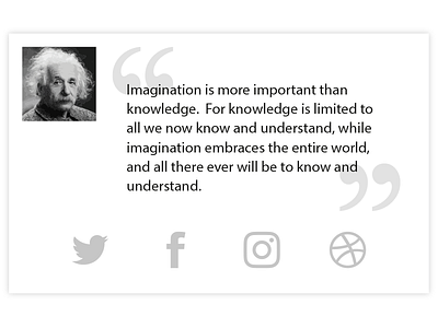 Daily UI - Day 10 - Social Share card dailyui day10 einstein socialshare ui