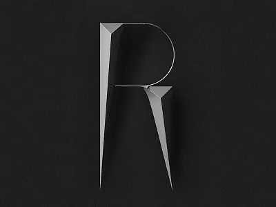 R - MAKAN digitalart fresh geometry graphicdesign letter r typography makan typeface font modern sundaytypes type visuals