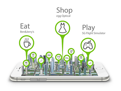 Illustration for mailing loyalty mailing map phone