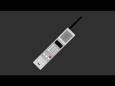 Gale Weathers' cell phone in Scream. cell phone courtney cox gale weathers horror illustration illustrator scream slasher