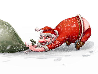 Weekdays. artappler character christmas claus gift holiday red santa weekdays winter