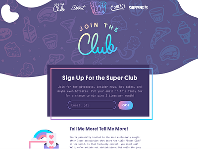 Join the Club! also gradients border design g r a d i ent grad gradient gradient border gradients mmm gradient s v g svg tasty gradient