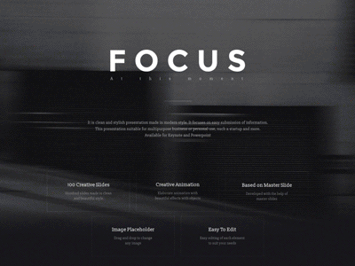 MarketMe : Focus Presentation By Vladislav black gif marketme marketplace muslakov presentation template ui ux vladislav