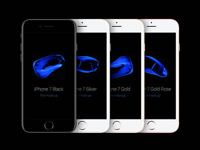 iPhone 7 Psd Mockup Vector